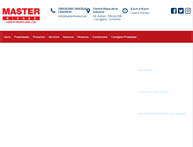 Tablet Screenshot of masterbienes.com